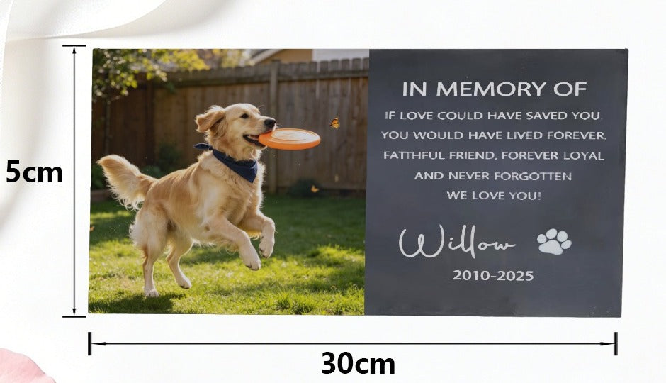 Pet Memorial Stone - fixed view 1