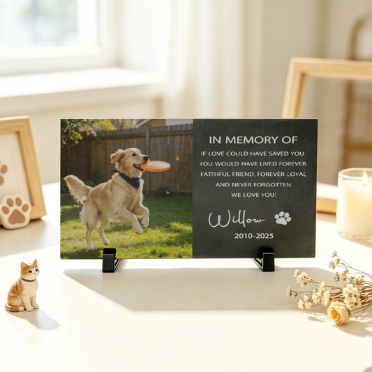 Pet Memorial Stone - Custom Engraved Garden Memorial for Dogs and Cats - view 2