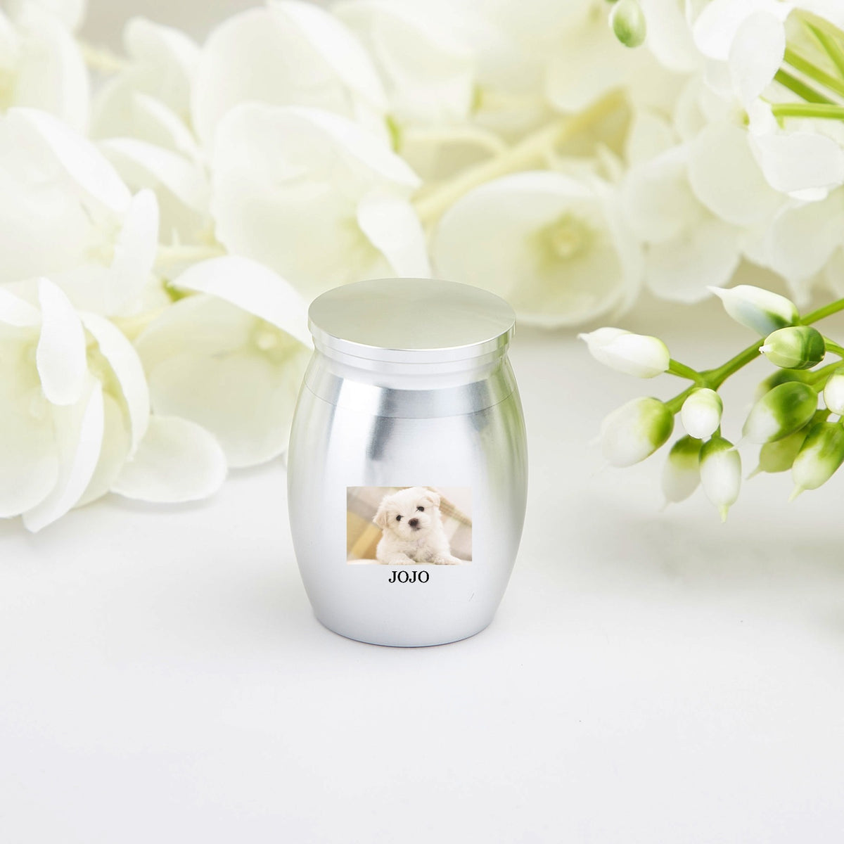 Stainless Steel Pet Urn - Custom UV Printed Keepsake Urn for Ashes - view 2