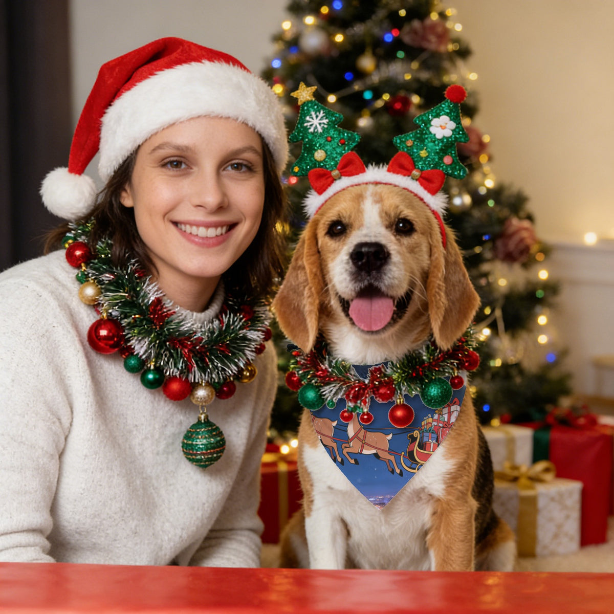 Custom Pet Scarf - Photo Printed Scarf for Dogs and Cats - view 2