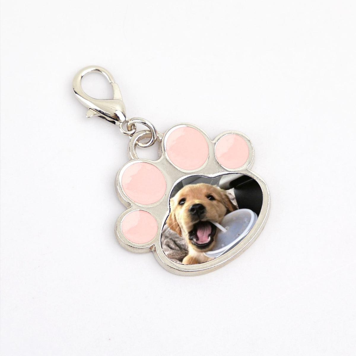 Custom Dog Paw Pet Pendant - Personalized Stainless Steel Charm - view 4