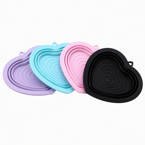 Portable Silicone Collapsible Pet Bowl - Leakproof Travel Feeding and Watering Bowl
