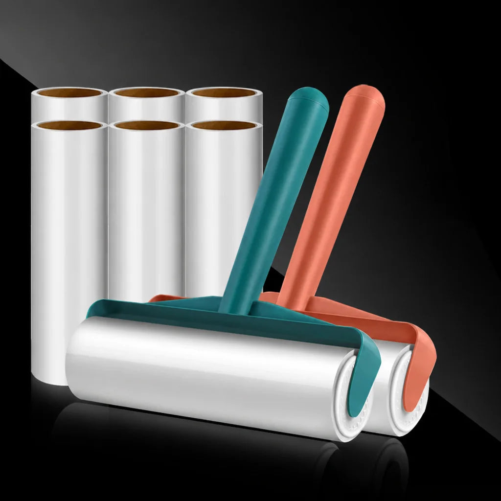 Pet hair remover lint roller with 50 tear sheets