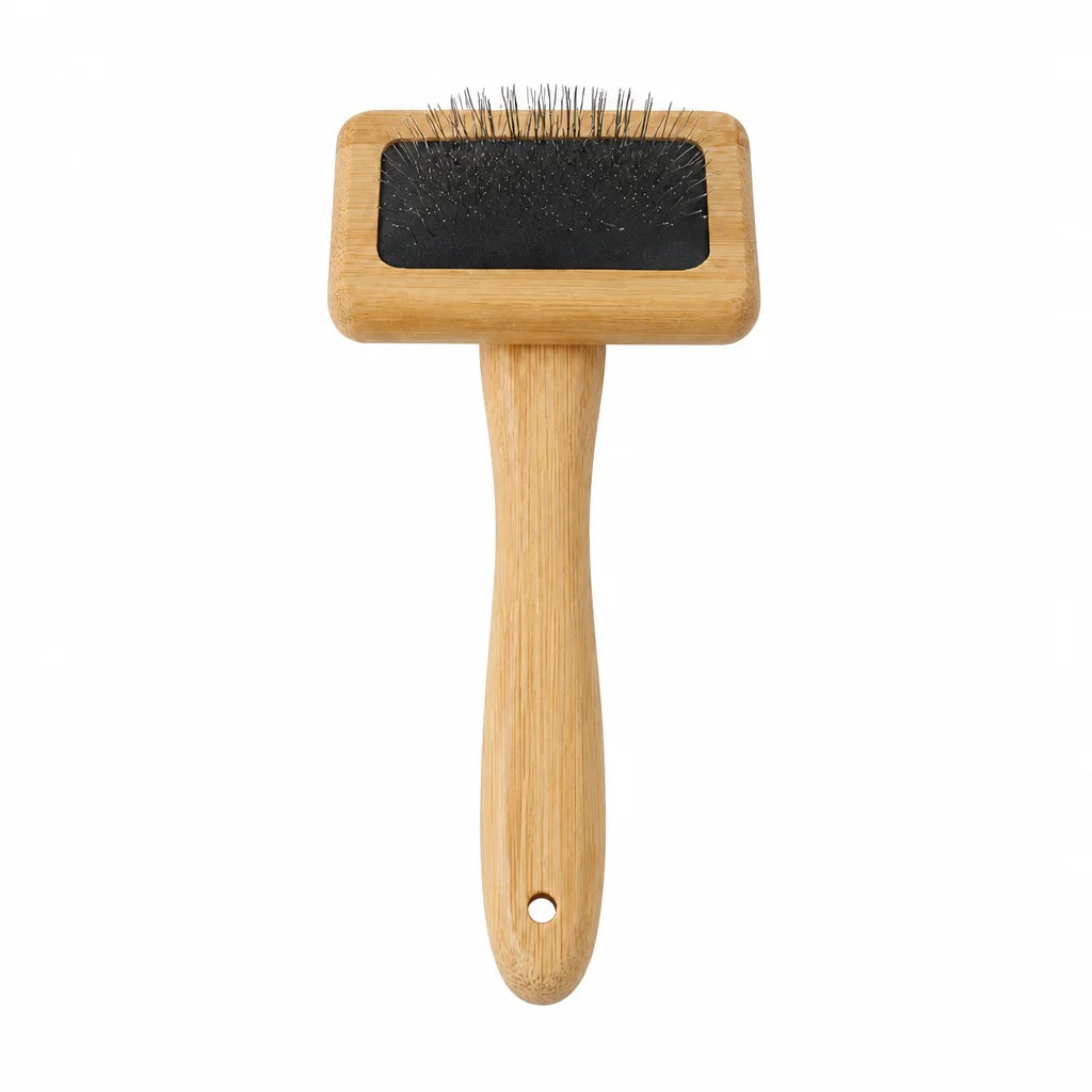 Bamboo air-cushion pet slicker brush