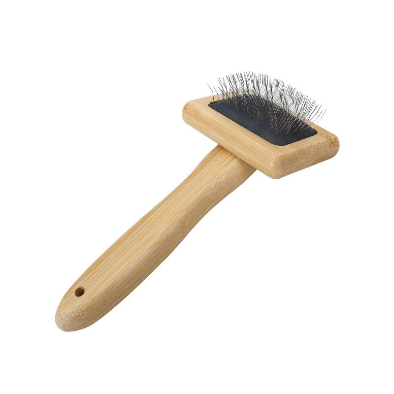 Bamboo air-cushion pet slicker brush