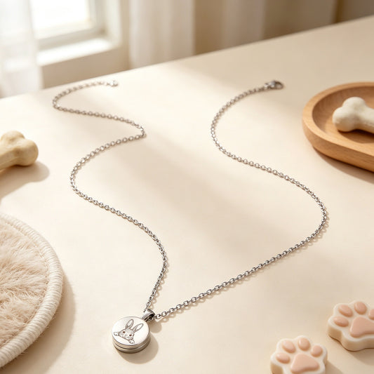 Pet memorial necklace keepsake pendant - view