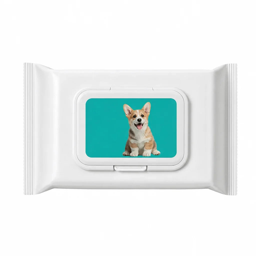 Tear stain wipes included in kit