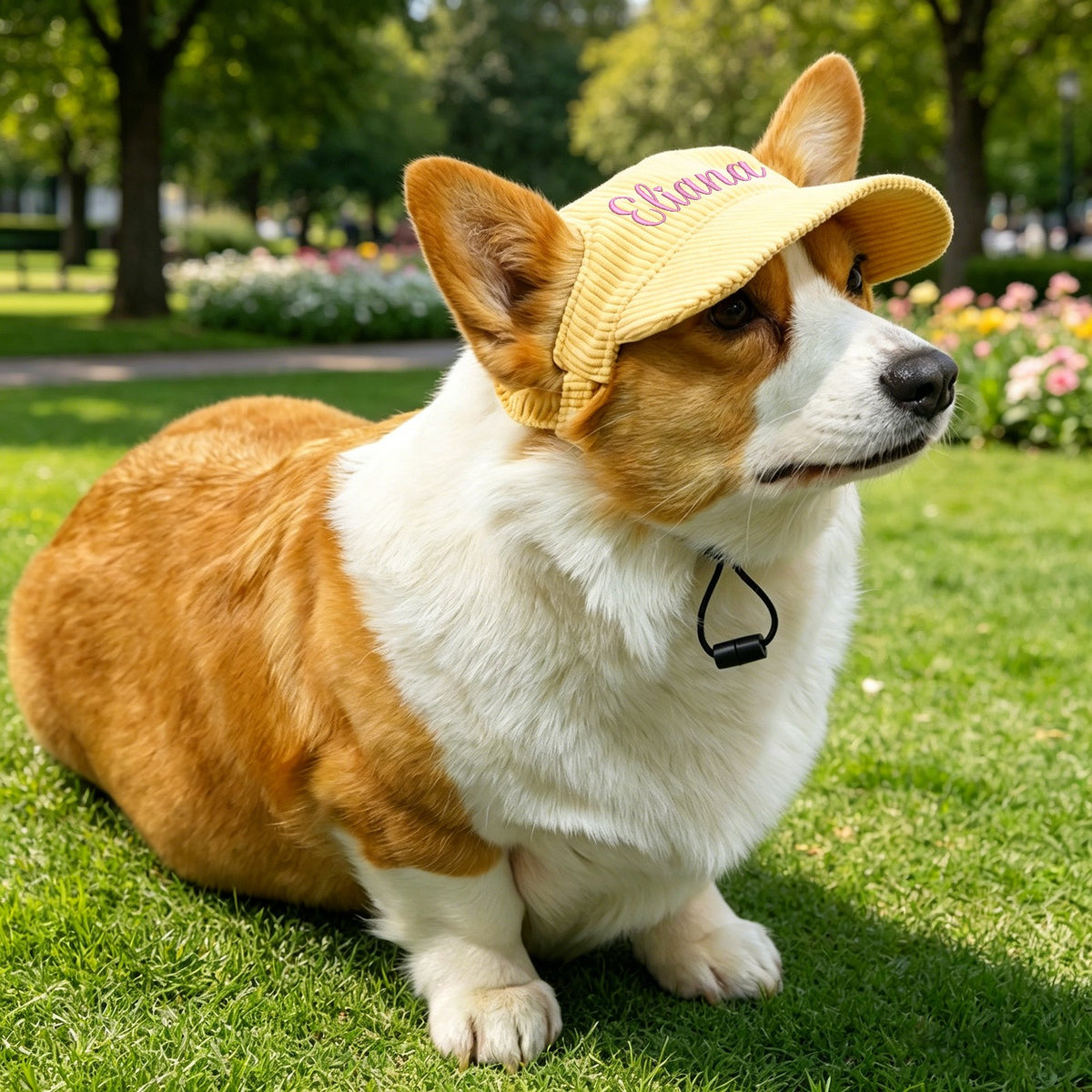 Custom Pet Baseball Cap - Embroidered Personalized Dog & Cat Hat with Pet Name